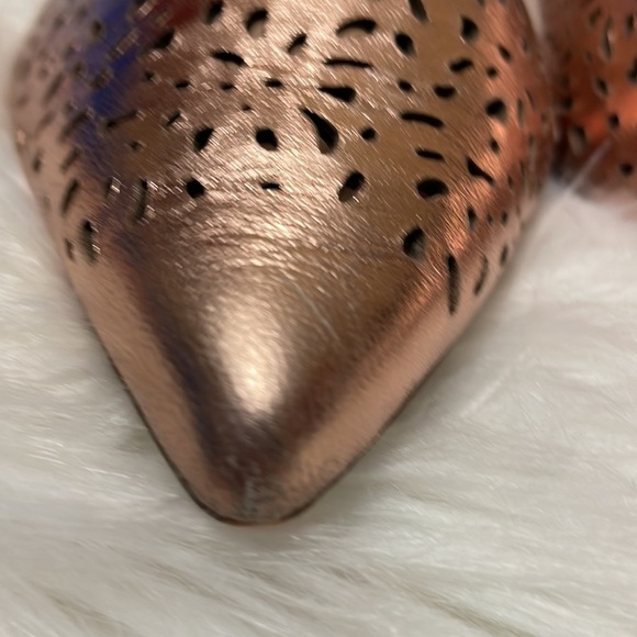 Steven by Steve Madden Lourdes Point Toe Slingback Rose Gold Flats Size 6.5 B1 - Picture 4 of 7